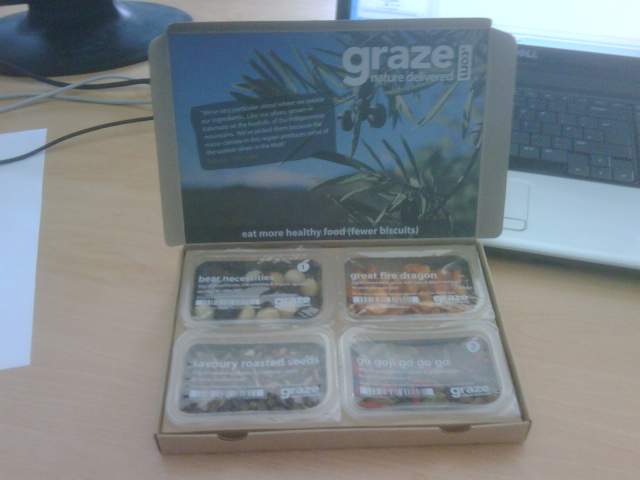Just received this week's http://graze.com/ box - you can get a free one with this code: KNF9GCJ